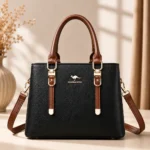 Darla Black and Brown Handbag