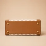 Elite White & Brown Handbag - Image 3
