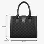 Elite White & Brown Handbag - Image 4